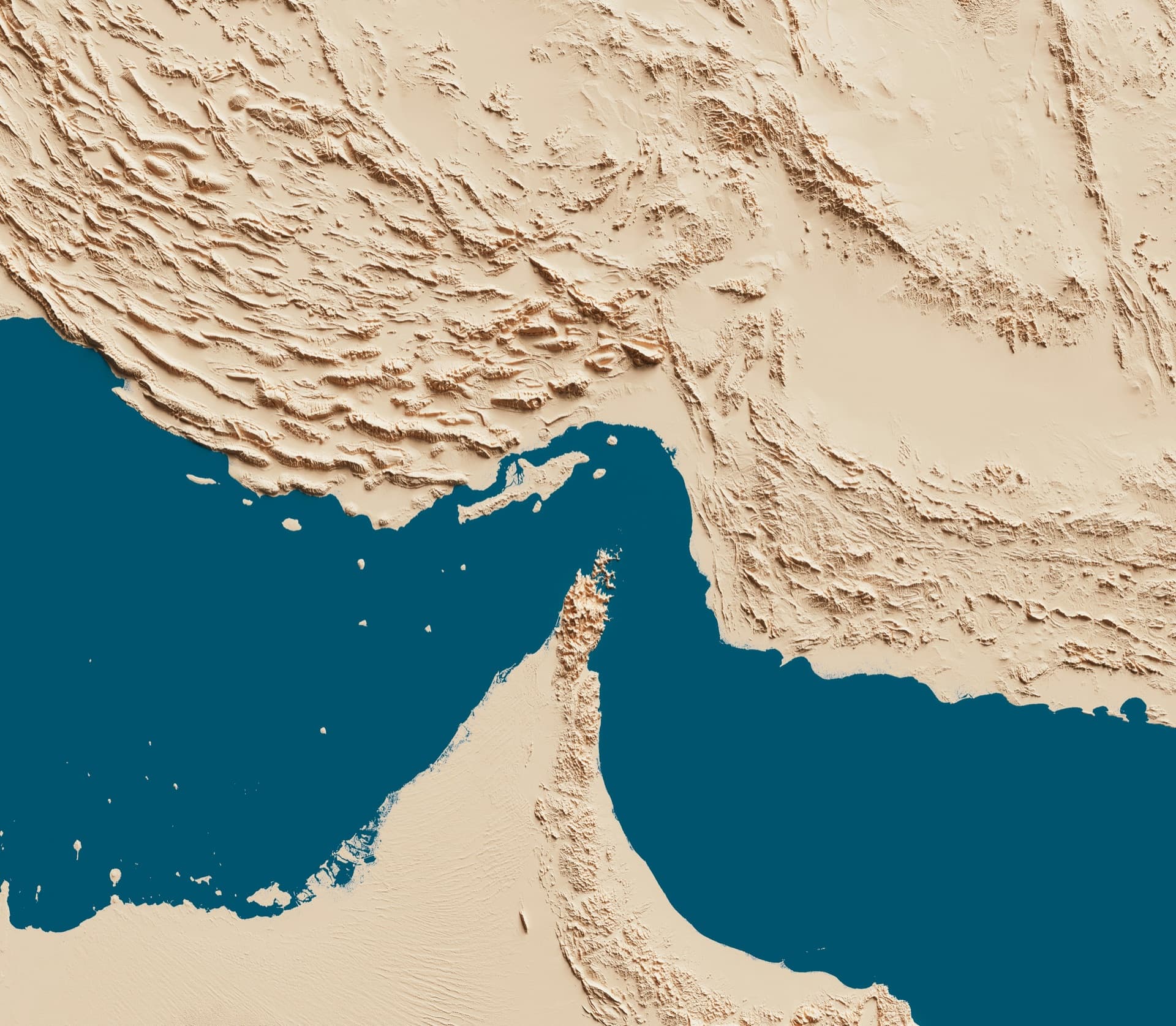 Strait of Hormuz · aerial